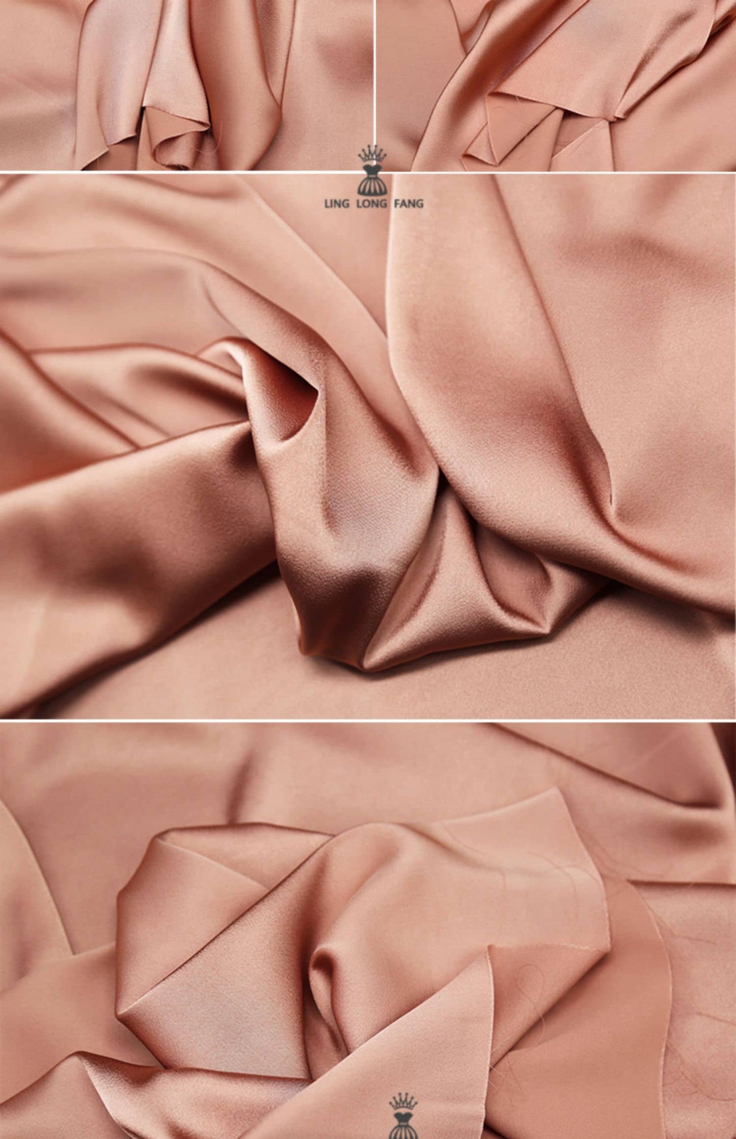 Tissu satin de soie : coloris unis, largeur 150 cm, tissu pour robes et peignoirs