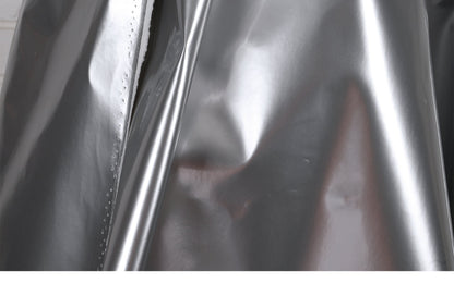 Mirror Coated PU Leather Fabric: Waterproof Metallic Designer Material