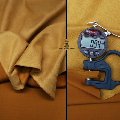 Stretch Faux Suede Fabric: Polyester Spandex Blend, 58" Wide
