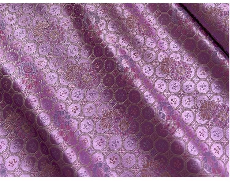 Nishijin Ori Brocade Fabric: Japanese Wedding Silk, 29" Wide
