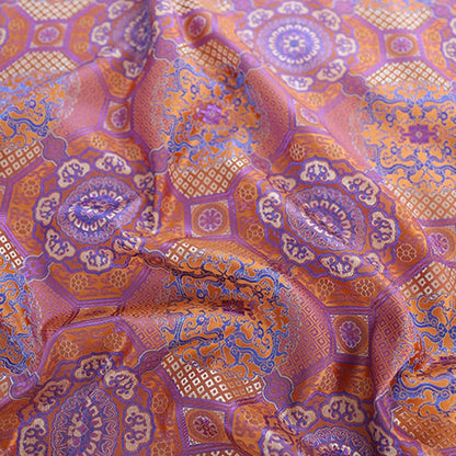 Tissu brocart Thangka de bon augure : Robes tibétaines de 57 pouces de large, sanctuaires