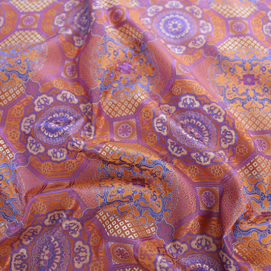 Tissu brocart Thangka de bon augure : Robes tibétaines de 57 pouces de large, sanctuaires