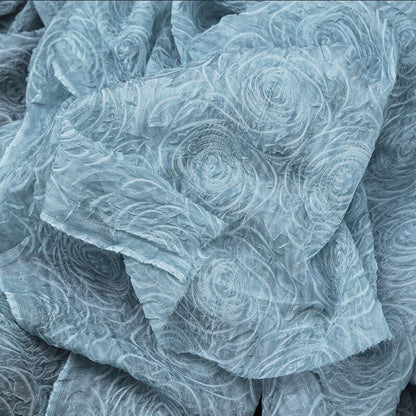 Light Crinkled Chiffon Fabric: 50"W Sheer Wedding & Costume Fabric
