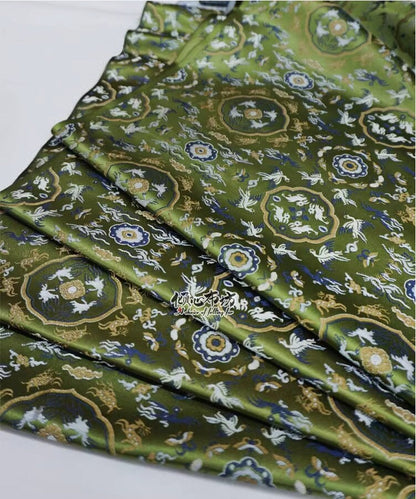 Tissu brocart de soie : 75 cm de large, style robe impériale