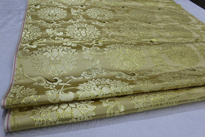 Floral Jacquard Brocade Fabric: Chinese Mongolian Style (29.5" Wide)