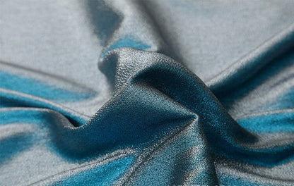 Aurora Mirage Polyester Fabric: Two-Tone Discolored Sewing Material (57"W)