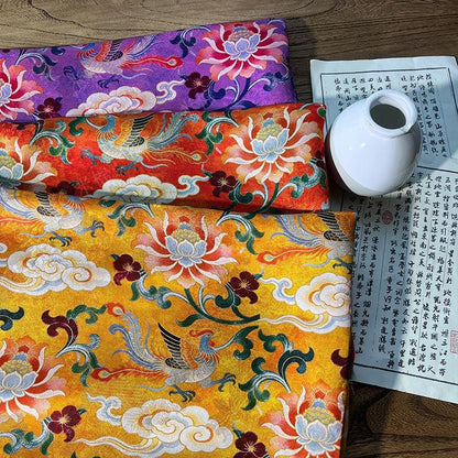 Tissu jacquard floral Phoenix ��� Rayonne Si" Large