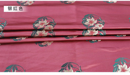 Jacquard Silk Brocade Fabric: Chinese Mongolian Robe Decor