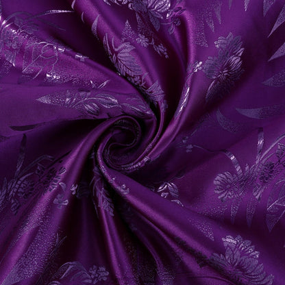 Chrysanthemum Brocade Fabric: 29.5" Wide Satin Silk Jacquard