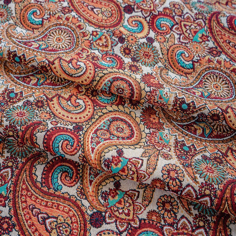 Palace Paisley Jacquard Fabric: Autumn Upholstery & Sewing, 59"W