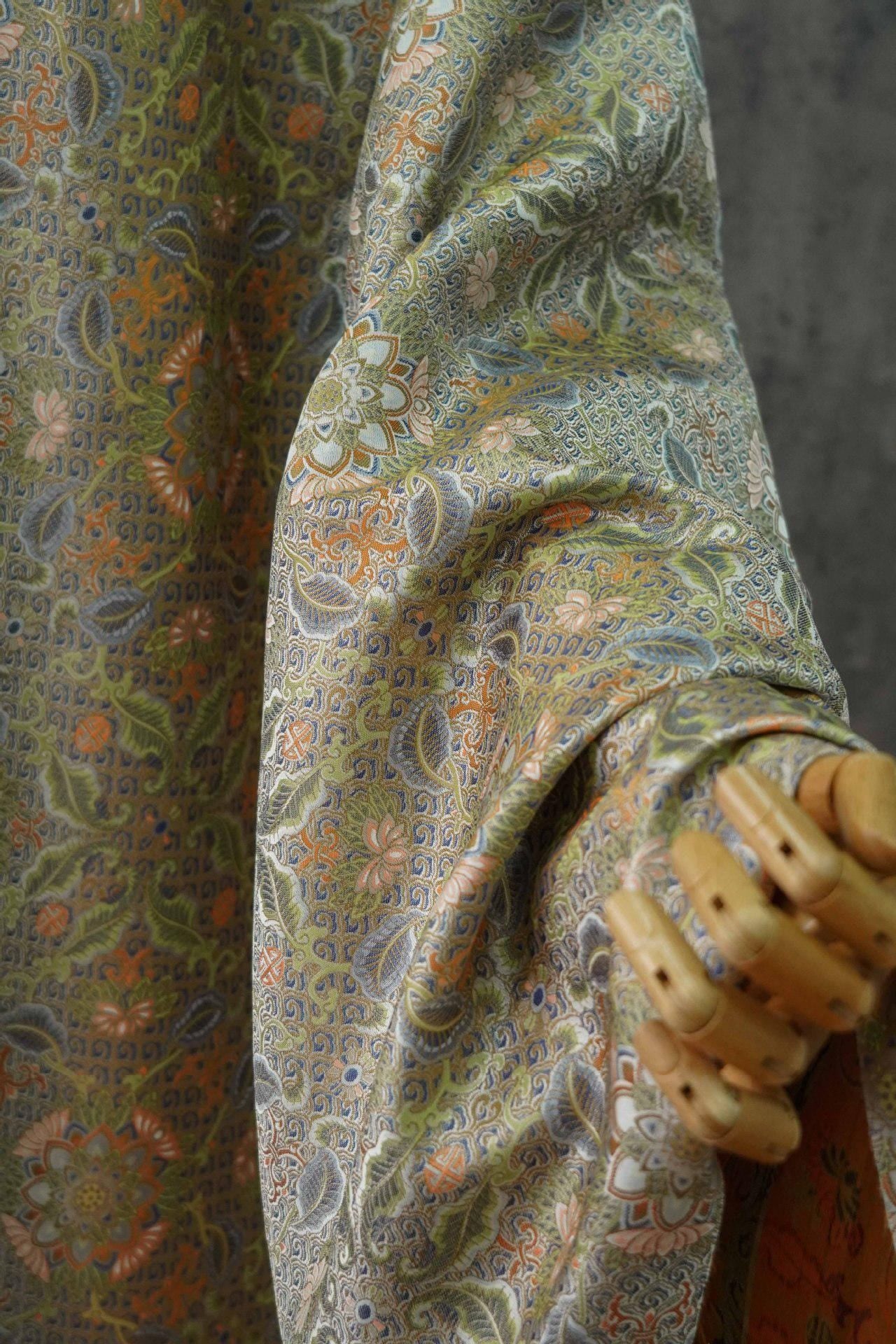Dunhuang Baoxiang Brocade Fabric: Floral Upholstery, Costume, Drapery