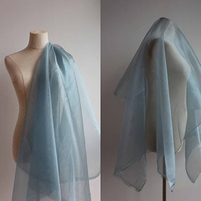 Tissu organza en fil cristal : maille légère, robe Hanfu, confection de poupées (59"L)