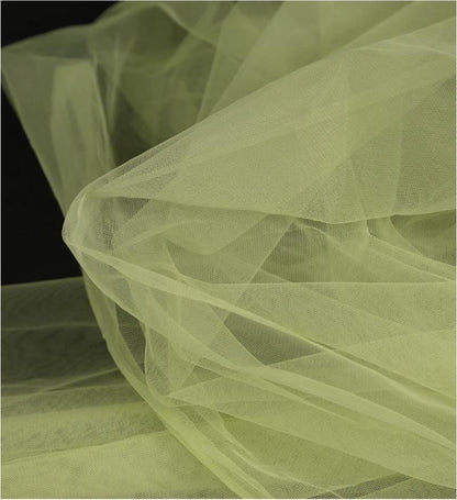 Green Sheer Gauze Mesh Fabric ��� Wedding & Party Decor, Drapi")