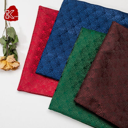 Cloud Brocade Fabric: Silk Rayon Jacquard, Costume Dress Material (29.5"/59"W)