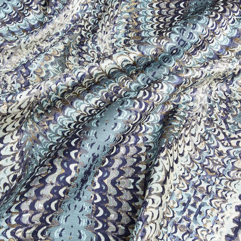 Feather Pattern Jacquard Fabric: 3D Texture Upholstery, 55" Wide