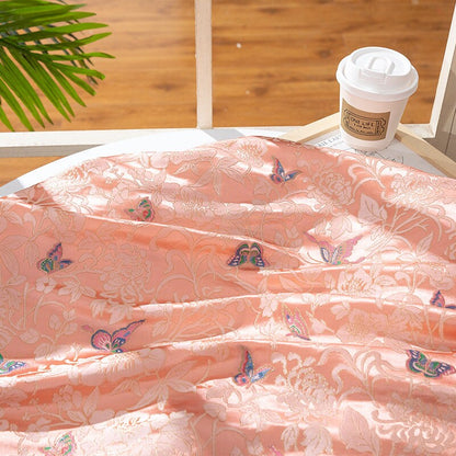 Butterfly Brocade Fabric: 59"W Rayon Cheongsam Quilting Fabric