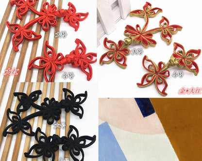 Handmade Satin Chinese Knot Buttons: Cheongsam Sewing Fasteners