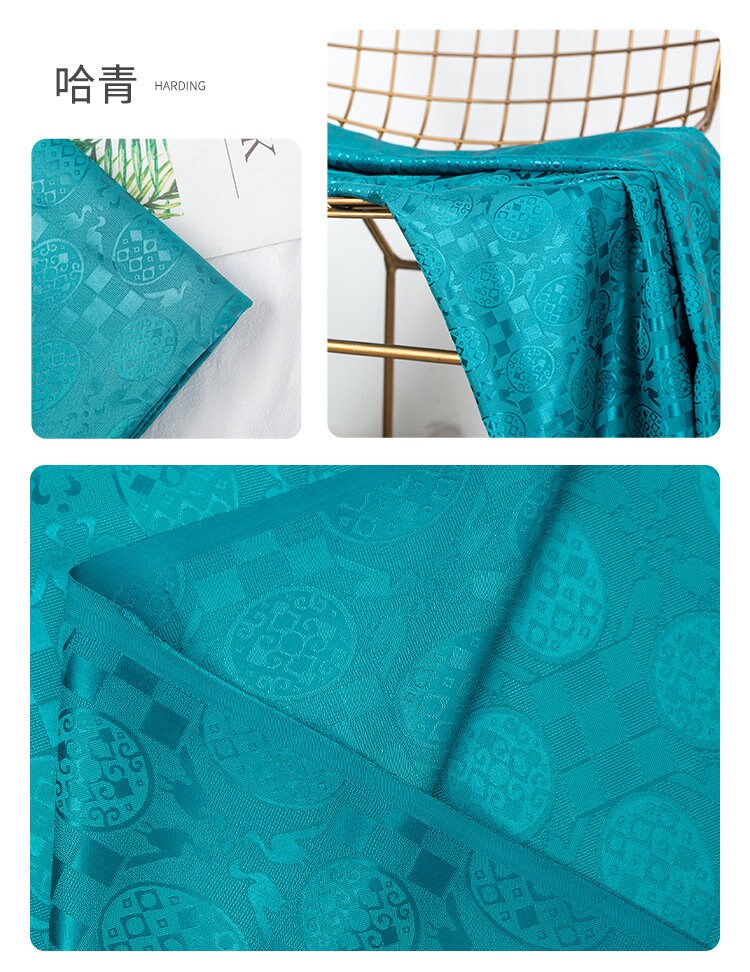 Floral Silk Brocade Fabric: 59" Wide Jacquard Damask - By The Meter