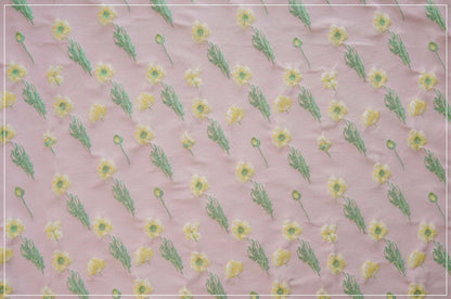 Pink Floral Jacquard Fabric: Reversible 3D Embossed Woven Material