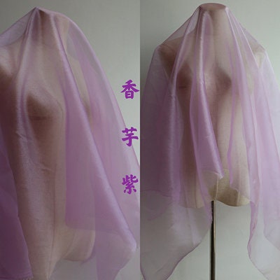 Crystal Yarn Organza Fabric: Water Light Mesh, Wedding Dress, Hanfu, Doll Making