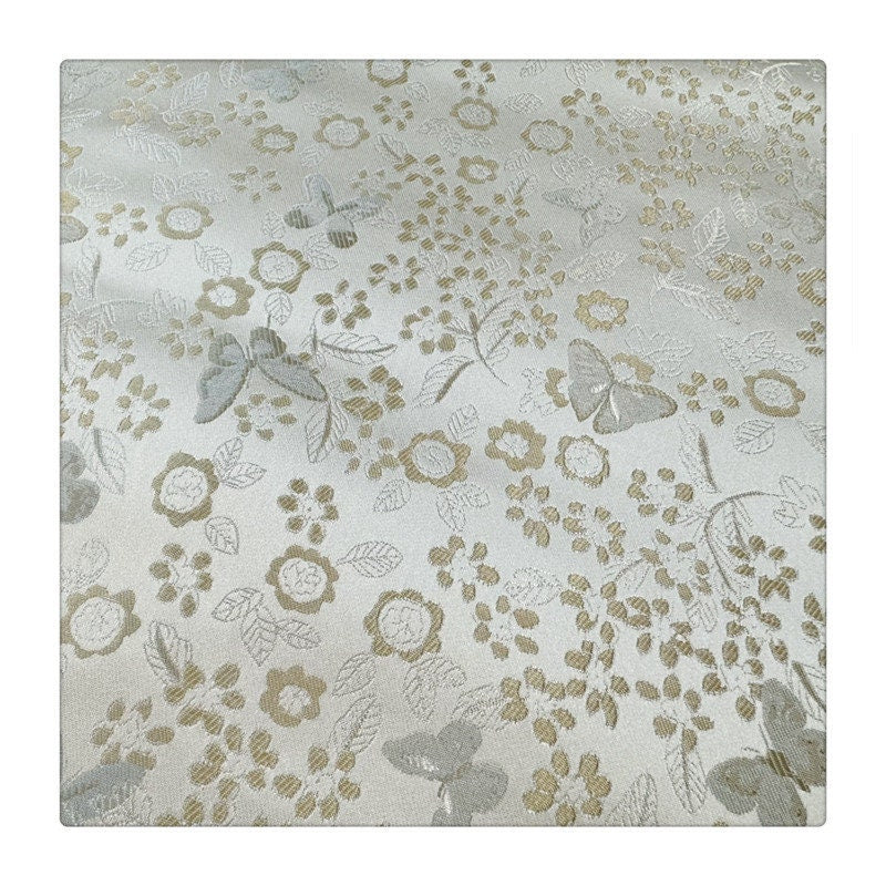 Tissu brocart jacquard à motif floral : mélange de rayonne de 150 cm de large pour la couture et le rembourrage