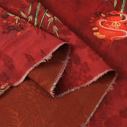 Bamboo Tea Silk Satin Fabric: 59"W Upholstery, Costume, Drapery
