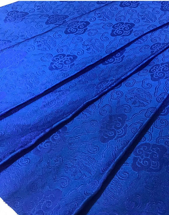 Cloud Brocade Fabric: Silk Rayon Jacquard, Costume Dress Material