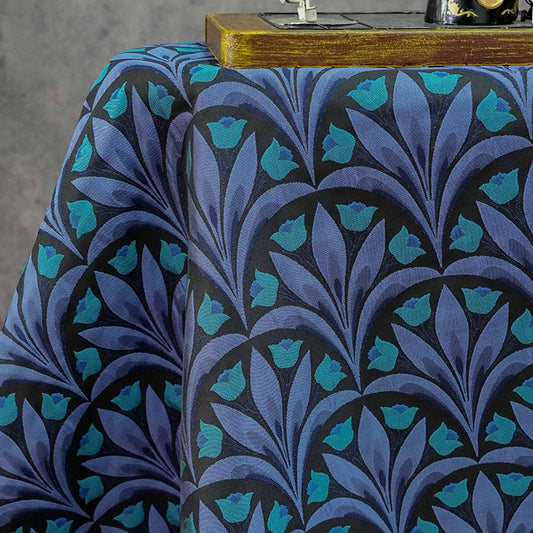 Tulip Jacquard Fabric ��� Embossed Floral Materi" Wide