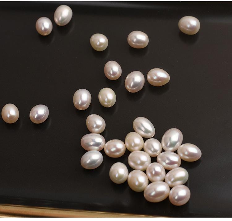 Perles de riz d'eau douce de 7,5 à 8 mm : bijoux DIY à haute brillance