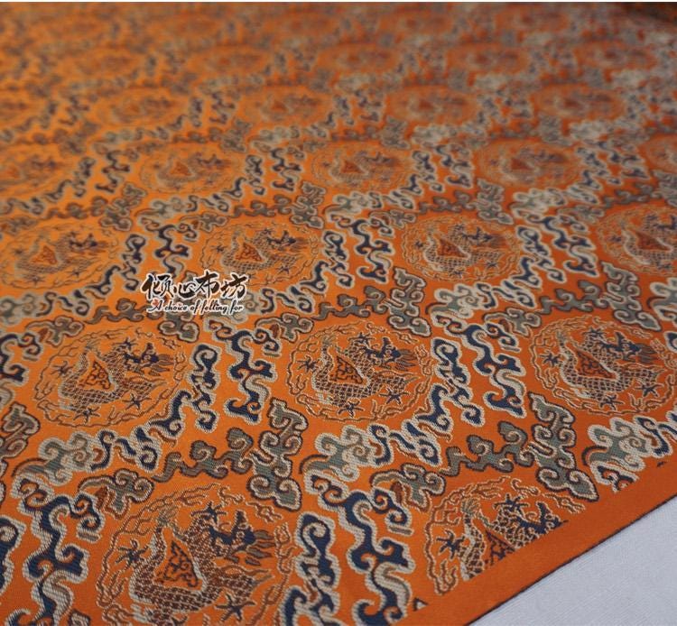 Dragon Cloud Jacquard Brocade Fabric ��� Rayon Blend" Wide