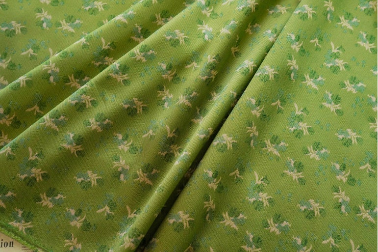 Reversible Jacquard Fabric: Floral Embossed Rayon Blend, 59"W