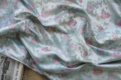 Lucky Fish Jacquard Brocade Fabric: 59" Wide Rayon Damask