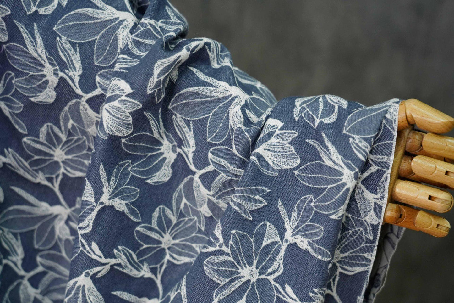 Jacquard Denim Fabric: 3D Jean Cotton, Thick Jacket Material, 53" Wide