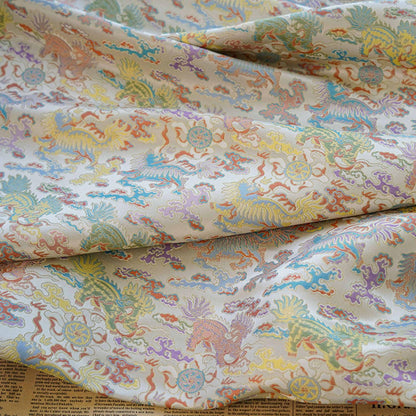 Kirin & Cloud Jacquard Brocade Fabric: Costume, Upholstery, Decor - 66��ï¿