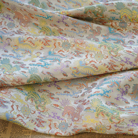 Kirin & Cloud Jacquard Brocade Fabric: Costume, Upholstery, Decor - 66��ï¿
