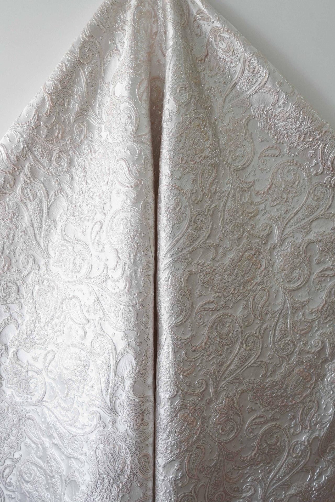 Tissu jacquard cachemire 3D en relief européen - Textile décoratif pour la décoration intérieure - Large