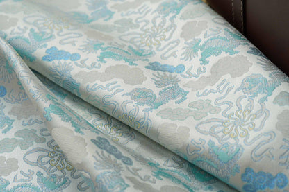 Kirin Song Brocade Fabric: 59"W Rayon Damask, Sewing Material