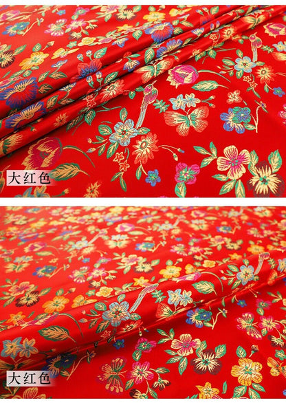 Tissu brocart papillon : jacquard de soie et rayonne de 114 cm de large