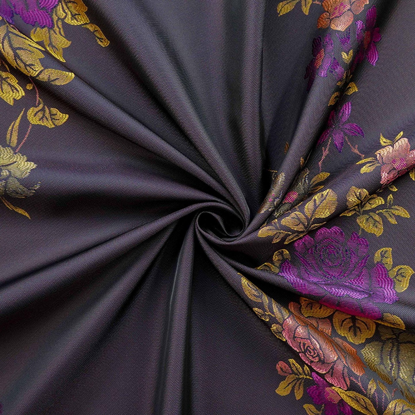 Luxury Peony Jacquard Fabric ��� Woven Dress Apparel Material ��� Elegant Chinese Brocade, Decorative Textile for Gowns "Wide