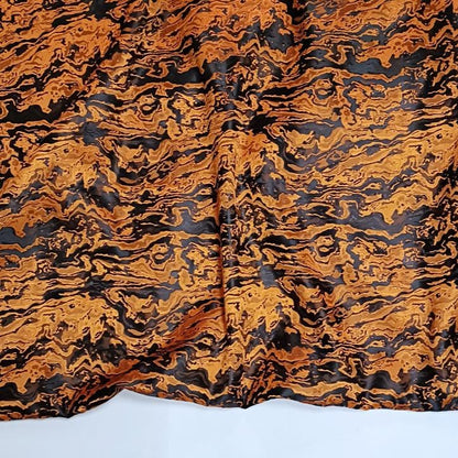 Blue & Black 3D Texture Jacquard Fabric: 66" Wide Polyester Blend