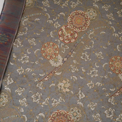 Nishijin Ori Brocade Fabric: Phoenix Flowers, Japanese Style (59"W)