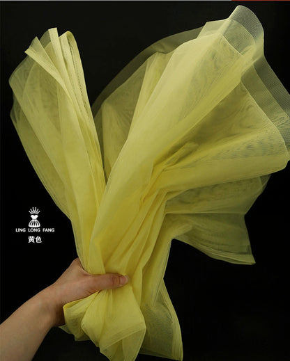 Stiff Organza Fabric: 62"W Hard Yarn, DIY Designer Material