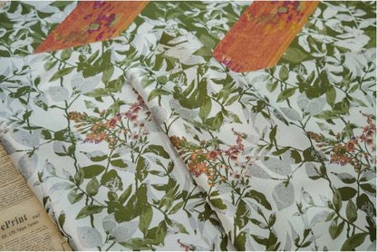 Reversible Jacquard Fabric: Japanese Floral Embossed Weave (59"W)