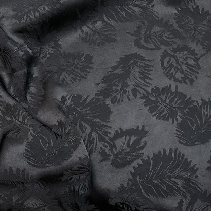 Leaf Pattern Jacquard Satin Damask Fabric - 59" Wide Rayon Upholstery