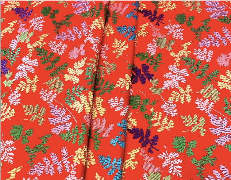 Christmas Jacquard Brocade Fabric: Holiday Sewing & Upholstery (29.5"W)