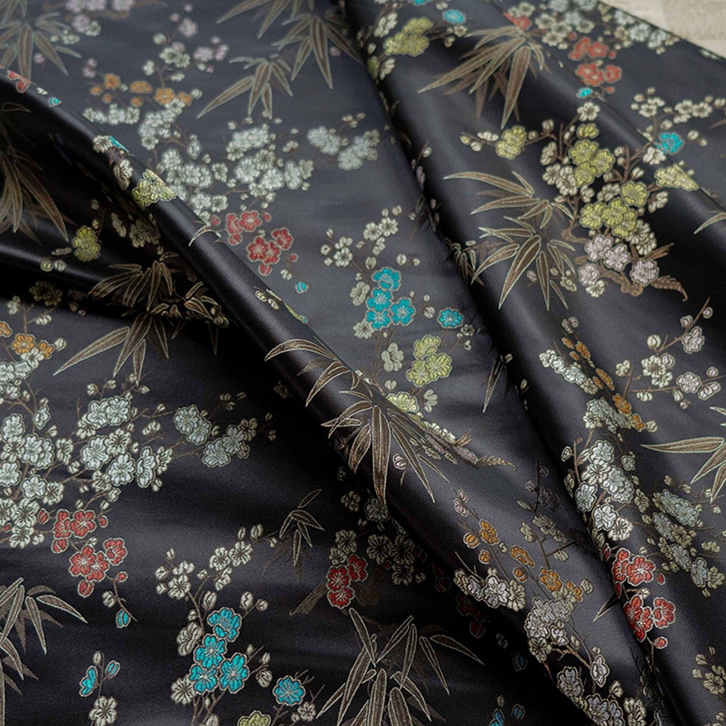 Plum Blossom Brocade Fabric: Chinese Cheongsam Cushion Material