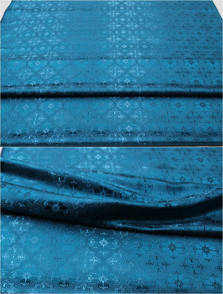 Plain Chinese Silk Brocade Fabric: Upholstery, Costume, Decor