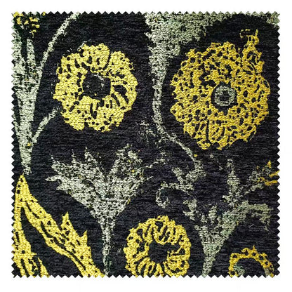 Sunflower Velvet Chenille Fabric ��� Thick Upholstery & Craft Materi" Wide