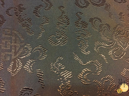 Brocade Fabric: Mongolian Style Tibetan Robe Decor, Eight Immortals Design