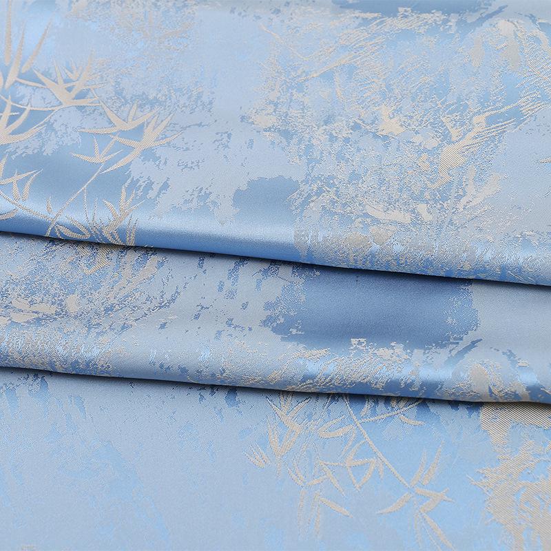 Two-Tone Jacquard Satin Fabric: 59"W Digital Print Gambiered Canton Gauze
